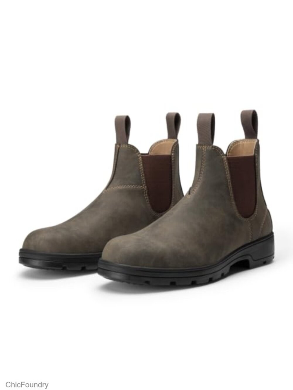 Men's Chelsea Boots Faux Leather Slip On Ankle Boots